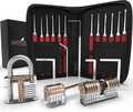 Dietrich Set mit 3 transparenten Schlössern Profi Lockpicking Set - Lichtenwerk