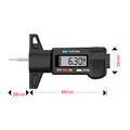 LCD Digital Profiltiefenmesser Reifen Lauffläche Reifenprofil Messer 25.4 mm NEU