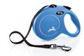 Flexi New Classic Hundeleine Gurtleine Rollleine 5m (L) blau- für Hunde bis 50kg