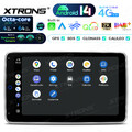 Autoradio 1 DIN Android 14 4G+64GB Octa Core 10,1" QLED DSP GPS Navi Gyroscope