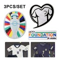 2024 UEFA Euro ,2024 Pokal + Foundation Patch Jersey-Armband-Band Neu