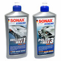 XTREME SONAX Brilliant Wax 1 02012000 + Polish & Wax 3 0202200 Hybrid NPT 500 ml
