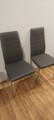 2er Set Esszimmer Küchen stuhl HELA Simone - Kunstleder Grau Modern Stühle