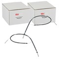 2x NTY HANDBREMSSEILE passend für RENAULT LAGUNA SCHEIBENBREMSE