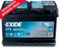 EL700 Autobatterie Exide Start & Stop 12v 70 Ah 760 Stichwort 278x175x190 MM