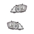 Halogen Scheinwerfer Set links & rechts H11/HB3 chrom für Toyota Auris