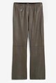 Lammnappa-Lederhose Gr. 36-54 Taupe Damen Echtleder 7/8-Hose Knöchellang Neu