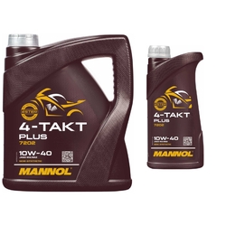 5 Liter MANNOL 4-Takt Plus 10W-40 Motoröl Motorradöl Bike Oil JASO MA/MA2