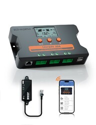 ECO-WORTHY 30A Solarladeregler mit Bluetooth&App,Dual USB 12V/24V LCD Laderegler☑️🔜20% Rabatt mit Gutschein🌟Nov.11--Nov.13🌟