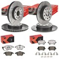 brembo MAX BREMSENSET VORNE + HINTEN passend für VW GOLF 5 6 TOURAN AUDI A3 8P