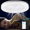 LED Deckenventilator Mit Beleuchtung Ventilator Lüfter Deckenlampe Fernbedienung