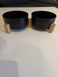 2x Keramik Erhöhter Hundenapf Futternapf Fressnapf Hund Katze Wassernapf Napf