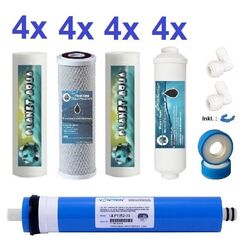 Umkehrosmose Filter Set 5 Stufen Osmoseanlage Anschlusszubehör + 50 GPD Membrane