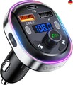 Bluetooth 5.3 FM Transmitter, SONRU Bluetooth Auto Radio Adapter, Metall PD 30W