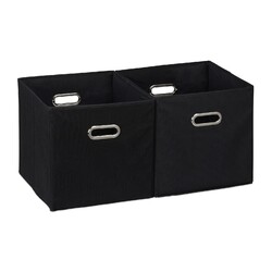 Aufbewahrungsbox Faltbox Regalbox Ordnungsbox quadratisch 27 L 4er Set Faltkorb