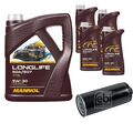 FEBI BILSTEIN Ölfilter 9L MANNOL Longlife 504/507 5W-30 für Audi A6 Avant 4B