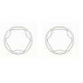 2x SPIDAN Faltenbalgsatz Antriebswelle für Ford Transit Kasten F3 FCD FDD