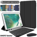 QWERTZ Tastatur Maus Schutzhülle Cover Für iPad 5/6/7/8/9/10th Gen Air 4 5th Pro