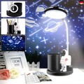 Schreibtischlampe Kinder, Sternenhimmel Projektor LED Nachttischlampe 360° 