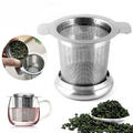 Edelstahl Teesieb Teefilter Edelstahl Rostfrei Mit Deckel Für Tassen Und Kannen↕