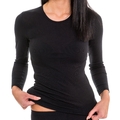 HERMKO 17830 Damen langarm Unterhemd woman longsleeve Shirt Baumwolle / Modal