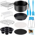 12X Zubehör Set für Heißluftfritteuse Fritteuse Airfryer Heißluftofen Backform