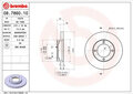 2 Bremsscheiben vorne 210mm BREMBO für DAIHATSU HIJET Bus