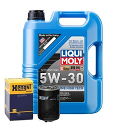 Motoröl 5W30 LIQUI MOLY Longtime Hightech 5L+HENGST Ölfilter