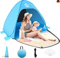 MAXDONE Strandmuschel Pop Up Strandzelt für 2-3 Personen Automatisches Strand 