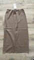 Zara Shirt Collection Rock Maxirock Bleistift Hellbraun Neu Gr S 36 38