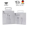 Original Apple USB-C 20W Power Adapter + 2M Lightning Kabel iPhone 14 13 12 Pro