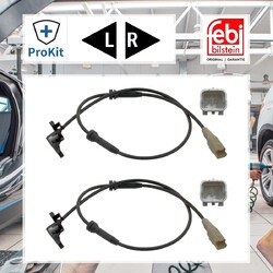 2x ORIGINAL® Febi Bilstein 37781 Sensor, Raddrehzahl Hinten, Links, Rechts