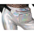 80er 90er Jahre Bauchtasche Disco Hüfttasche Retro Hologramm Gürteltasche Kostüm