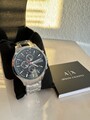 Armani Exchange Herren-Armbanduhr – NEU & mit Etikett – Edelstahl Chronograph