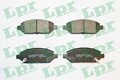 LPR 05P2050 Bremsbeläge Satz Bremsklötze Vorne für OPEL Karl (C16)