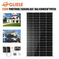 150W Solarmodul Solarpanel 12V Monokristallin Off Grid Photovoltaik Wohnmobil RV