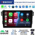 Android 14 Autoradio DAB+ Carplay Für Suzuki Splash Opel Agila B 04-14 2+32G GPS