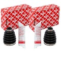 2X FEBI ACHSMANSCHETTEN SATZ RADSEITIG passend für DACIA DUSTER MAZDA 6 NISSAN Q