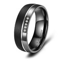Damenring Partnerring Ehering Schwarz Black Titanium Titan Marrya DBT-07