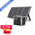 Dabbsson 1200W Tragbare Powerstation 1330Wh LFP Solargenerator+120W Solarpanel
