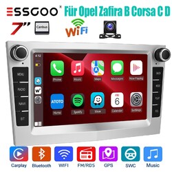 128G Carplay Android14 Autoradio GPS Für Opel Astra H Corsa C D Meriva NAVI KAM