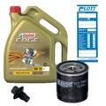 5L Castrol Edge 5W-30 Hengst Ölfilter Schraube passend für VW UP Golf 7 Polo 6