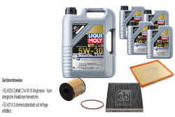 FEBI Inspektionspaket 9L LIQUI MOLY SPECIAL TEC F 5W-30 für Ford Transit Bus