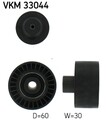 SKF Umlenk-/Führungsrolle Keilrippenriemen VKM 33044 für PEUGEOT CITROËN CCN CB1