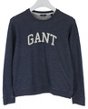 Gant Sweatshirt Damen Groß Rundhals Logo Dehnbar Mischung Muster