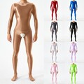 Me Jumpsuit Jumpsuit Bodystocking atmungsaktiv ouvert glänzend langarm