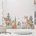 Wandtattoo Waldtiere Wandsticker Wandbild für Kinderzimmer Babyzimmer Deko Tier