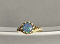 333/- 8 Kt Gold Ring, Opal, Gr. 56, Ringschiene Muster