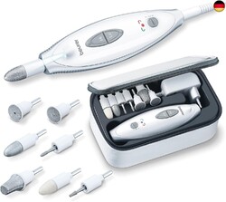 Beurer MP 41 Maniküre-/ Pediküreset, elektrische Nagelfeile mit 7 Aufsätzen, he