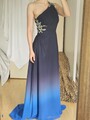 Abendkleid Blau S Kleid Dress